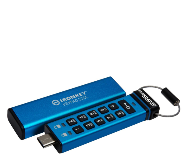 Kingston 256GB IronKey Keypad 200C USB-C FIPS 140-3 Lvl 3 AES-256 - 1169020 - zdjęcie 2